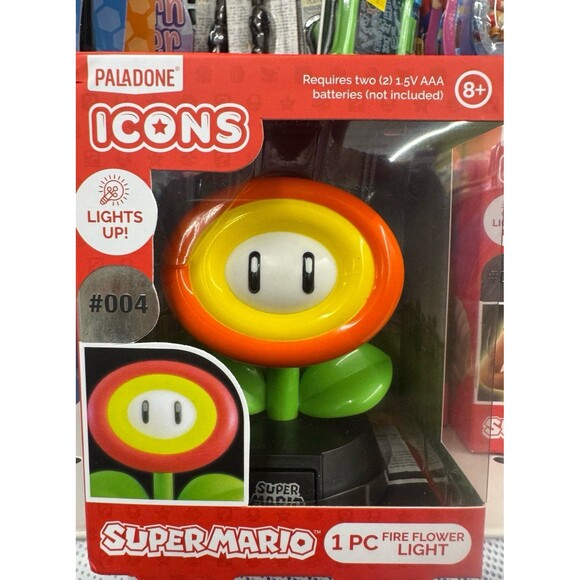 Paladone Icons Super Mario Fire Flower Light FBPB - Picture 1 of 1